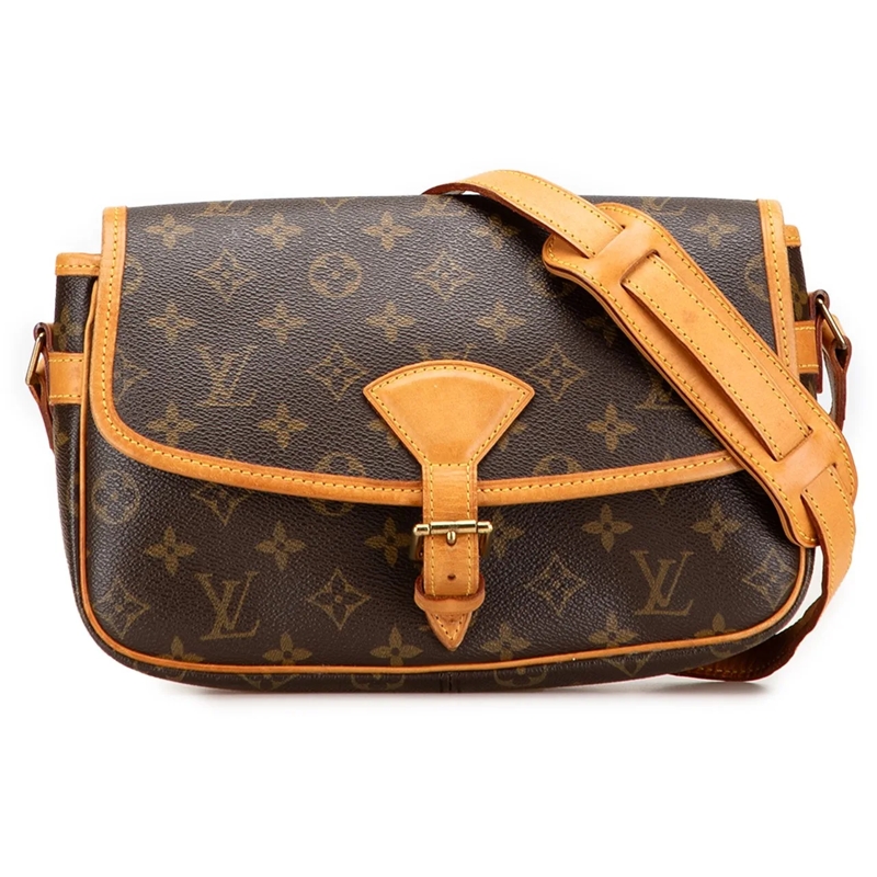 Louis Vuitton Schultertasche Monogram Sologne braun