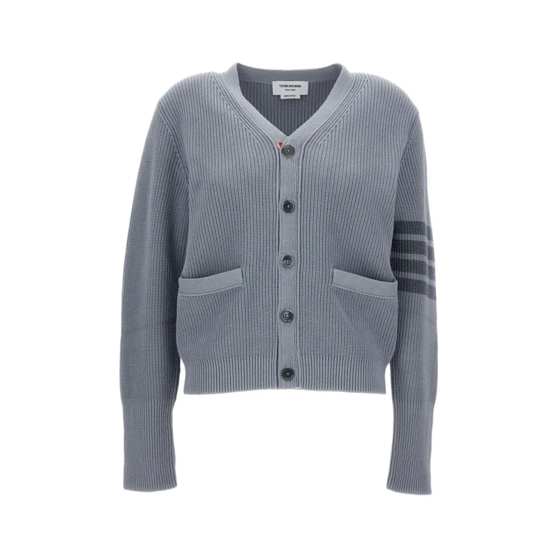 Thom Browne Vest V Neck Cardigan Grey