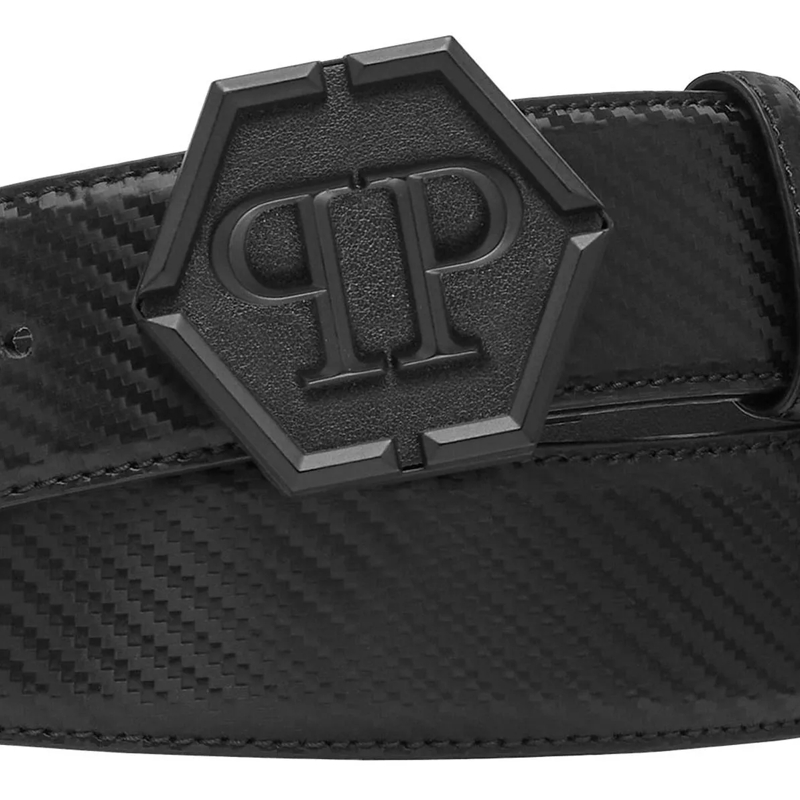 Philipp Plein Gürtel Gürtel Hexagon schwarz(Image 2)