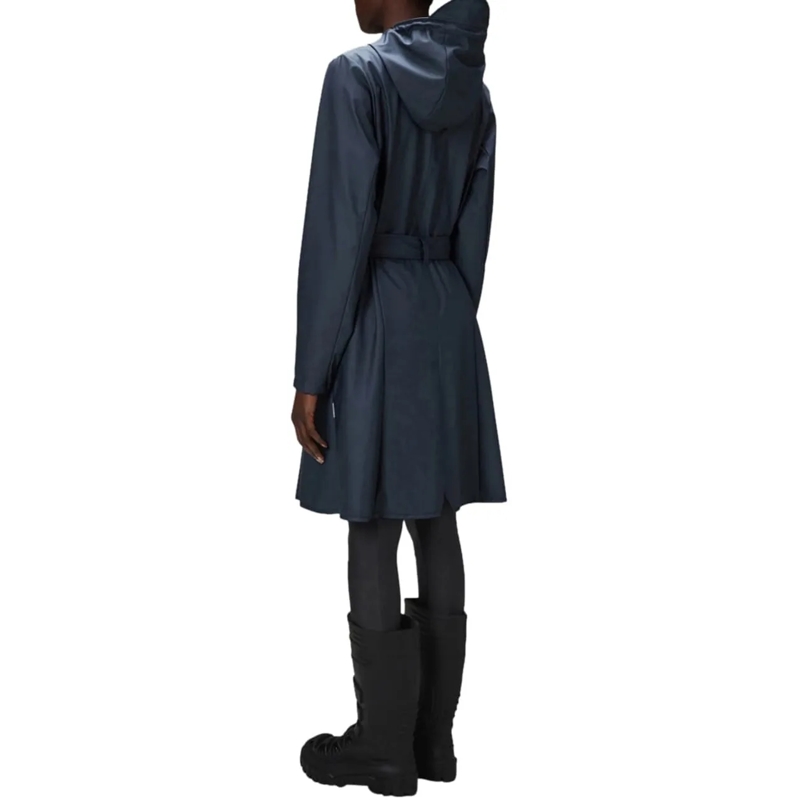 Rains Trenchcoat Curve w trenchcoats donkerblauw blau(Image 3)
