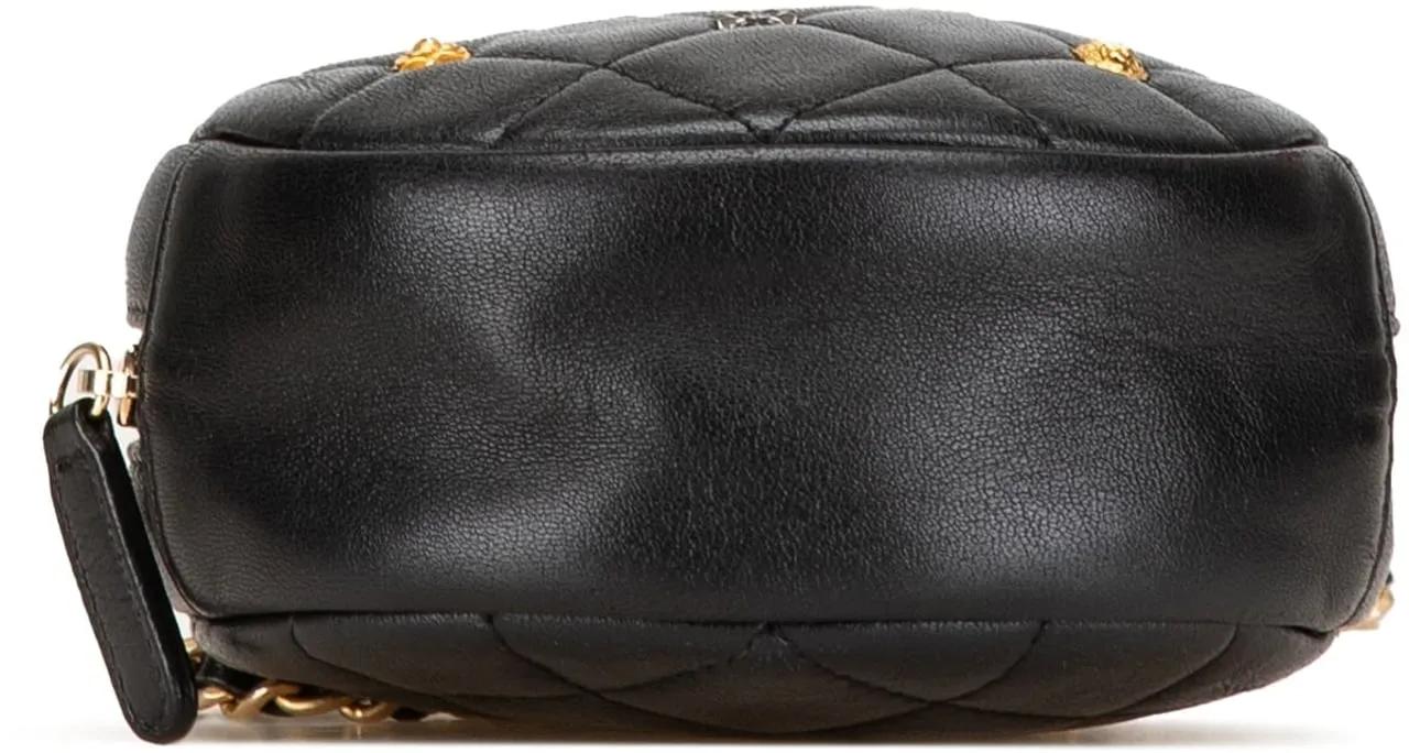 Chanel Clutches Quilted Lambskin Lucky Charms Round Clutch with Ch in blauw