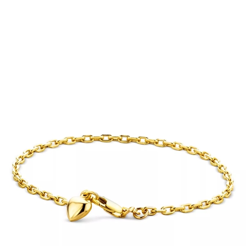 DIAMADA 14KT Heart Bracelet Yellow Gold Armband