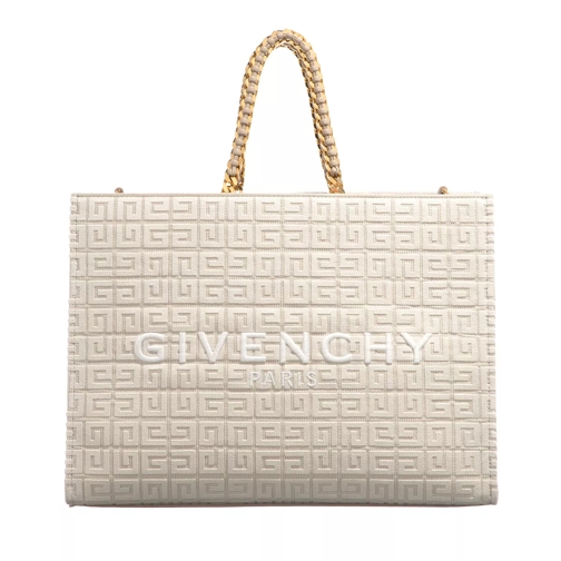 Givenchy Medium G Tote Shopping Bag Beige Rymlig shoppingväska