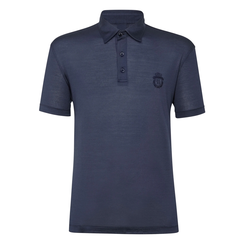 BILLIONAIRE Top Poloshirt Crest dunkel-blau