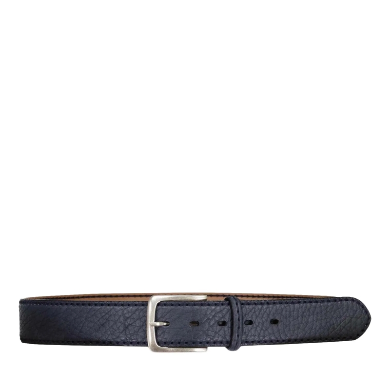 Fausto Colato Ceinture Gürtel aus Bison-Leder grau