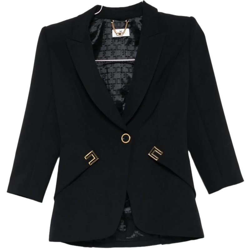 Elisabetta Franchi Übergangsjacke Jackets Black schwarz