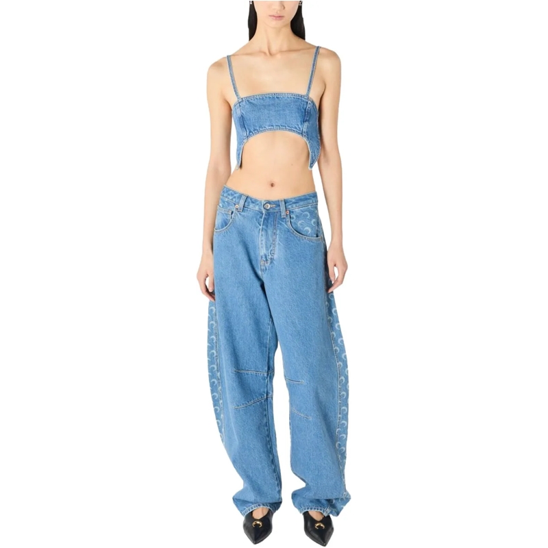 Marine Serre Top Top Light Blue blau(Image 2)