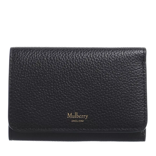 Mulberry Small Trifold Wallet Black Tri-Fold Portemonnaie