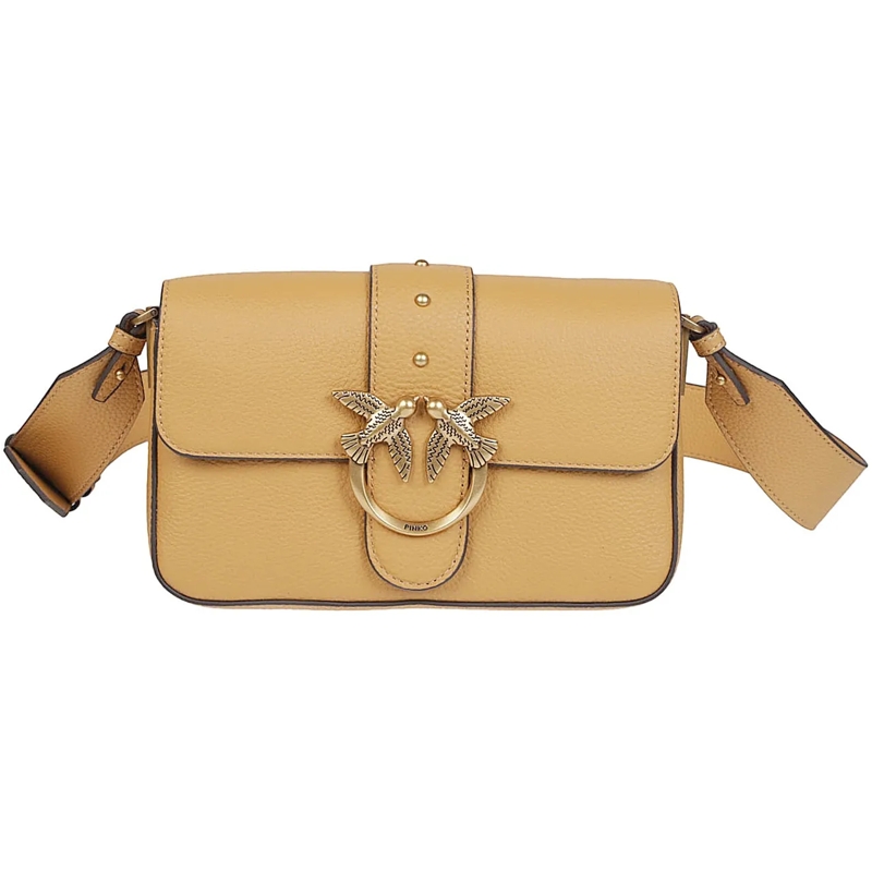 Pinko Fourre-tout Love One Slouchy Mini Bag Nude & Neutrals beige