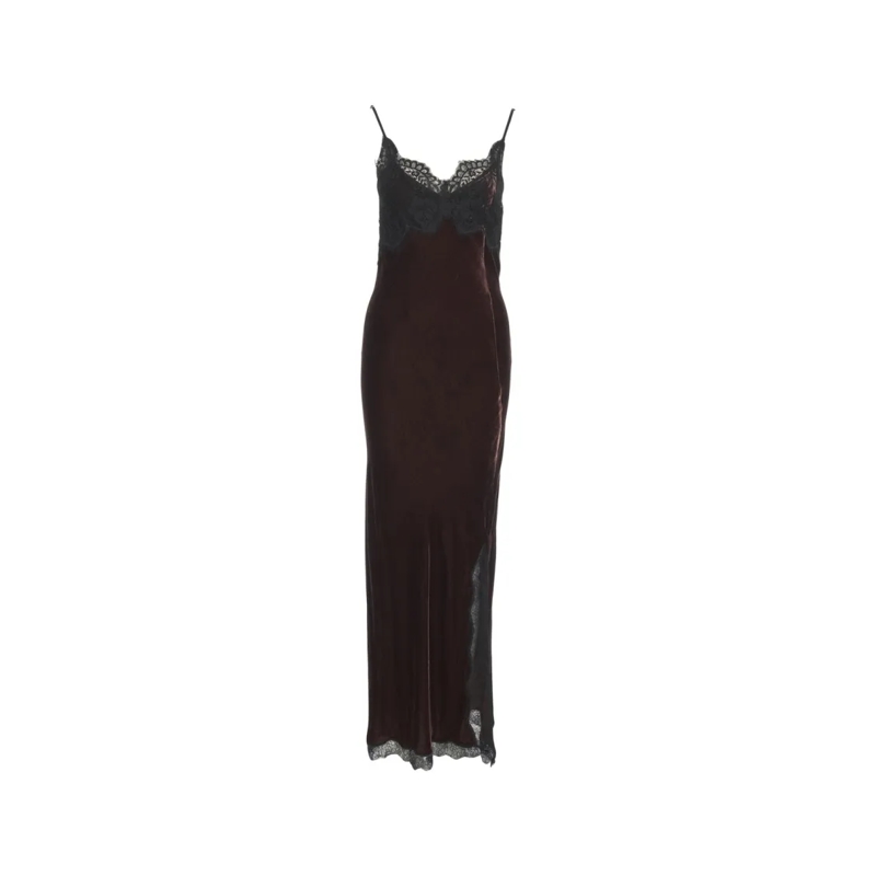 HERSKIND  Micke' Velvet Maxi Dress Black