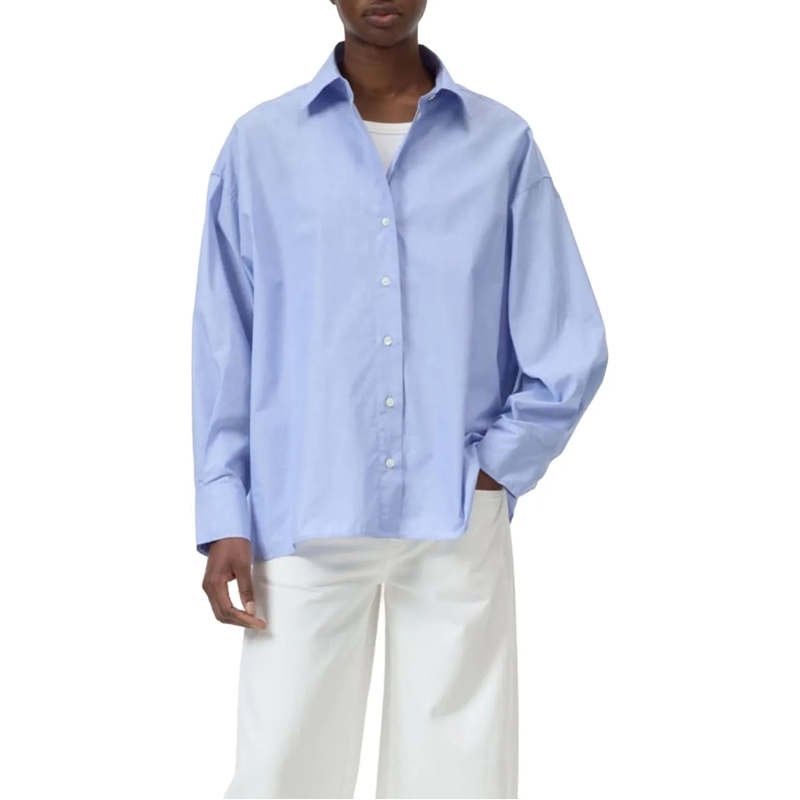 Closed Bluse Closed Cape Shirt Blouses Lichtblauw C94619-24p-22 blau(Image 2)