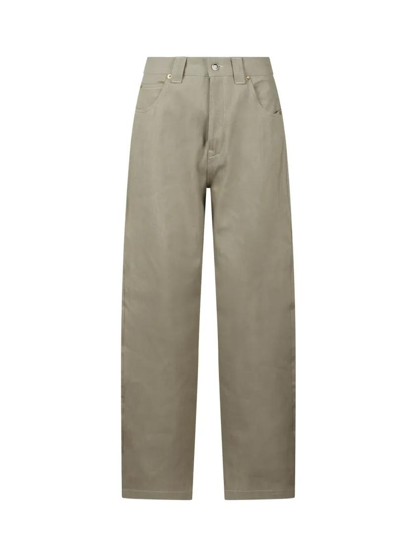 Thumbnail - Darkpark - Barrel Leg Carpenter Audrey Trousers - Größe 25 - beige