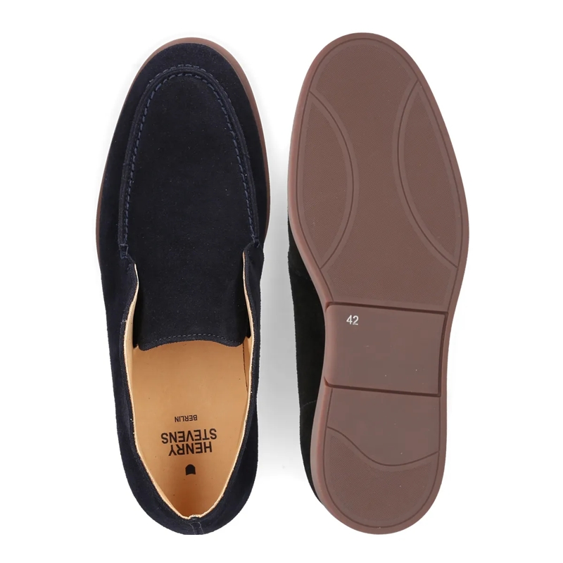 Henry Stevens Chelsea Boots Boots Elia LB- Edler Schlupfschuh für Herren- H dunkel-blau(Image 4)