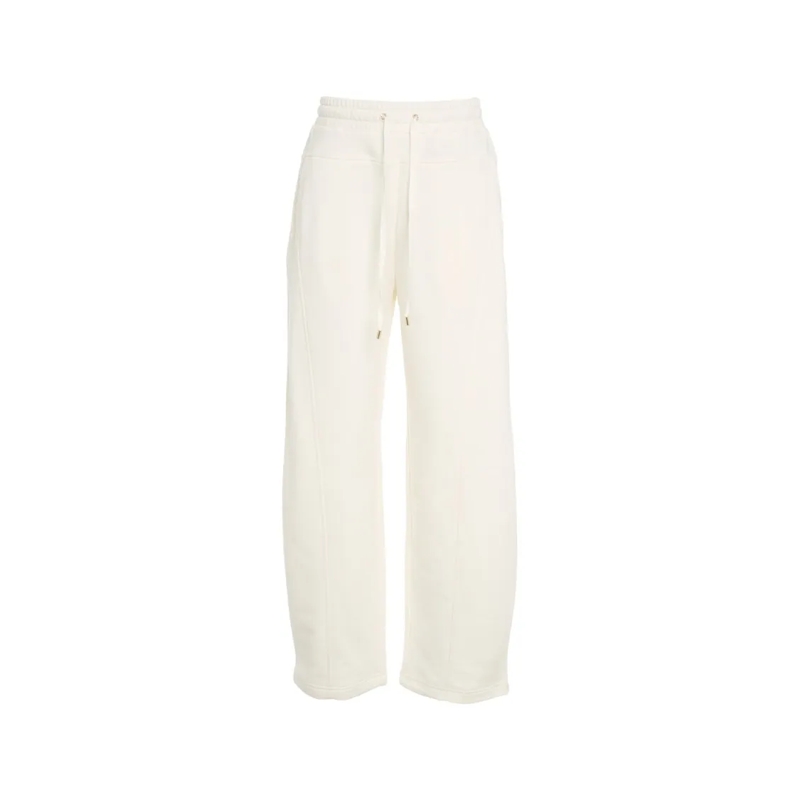 LIU JO  Wide Leg Trousers With Adjustable Waistband Neutrals