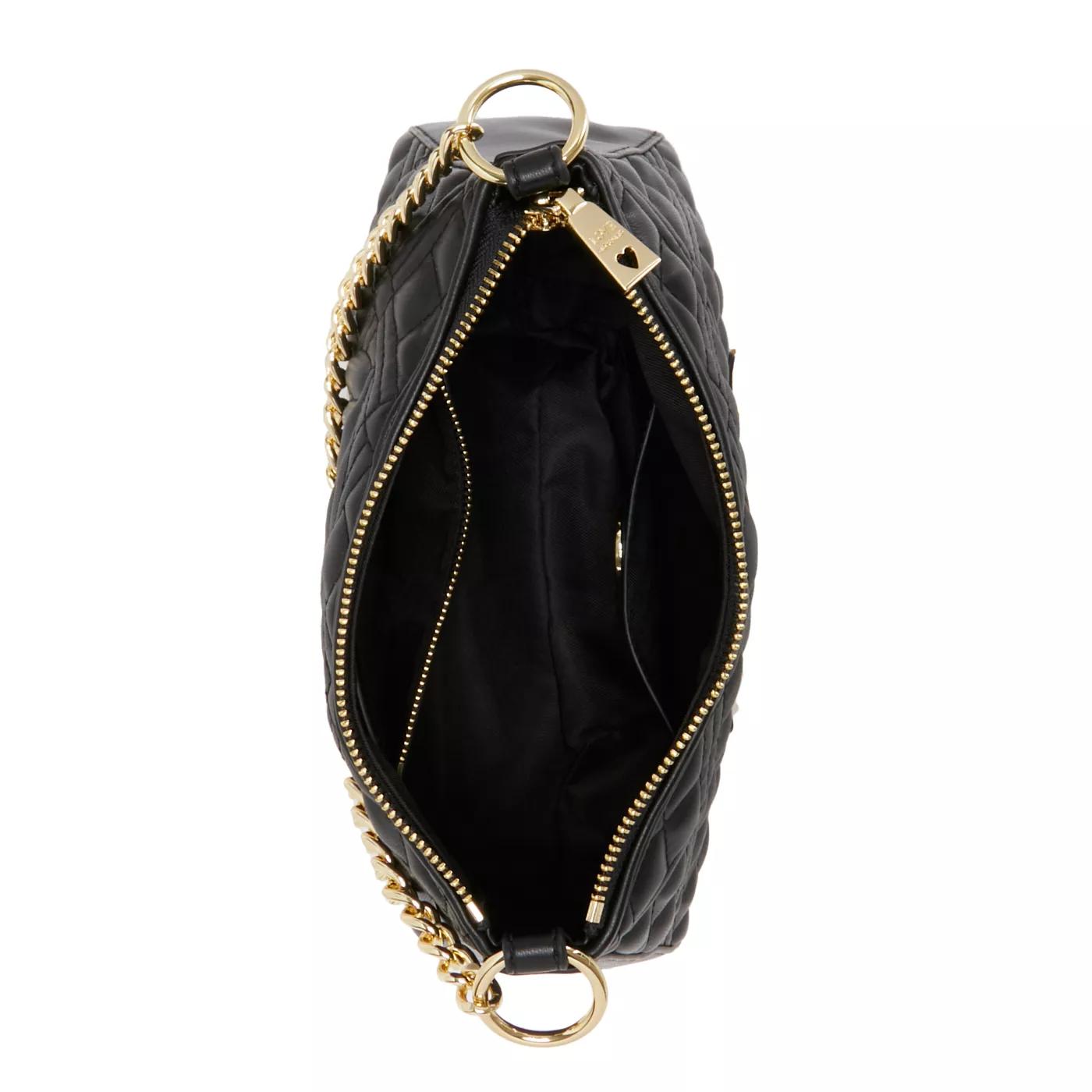 Love Moschino Crossbody bags Quilted Bag Schwarze Umhängetasche J in zwart