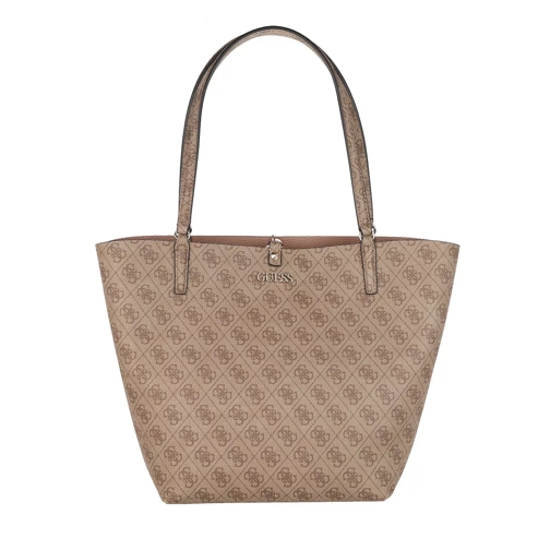 Guess Alby Toggle Tote Latte Taupe Rymlig shoppingväska