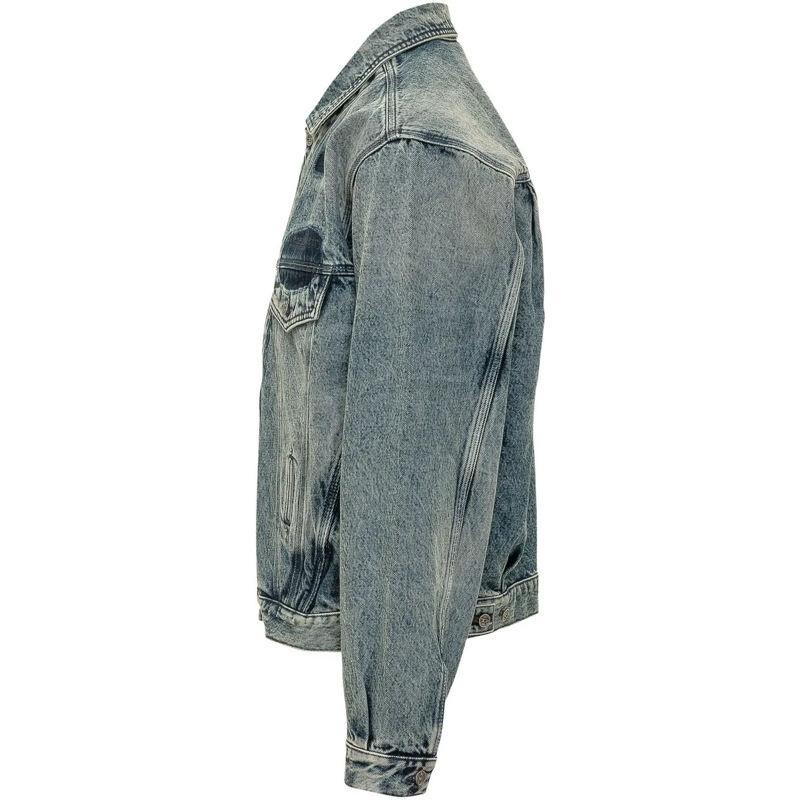 Diesel Veste en jean Giacca Effetto Denim con Patch blau(Image 3)