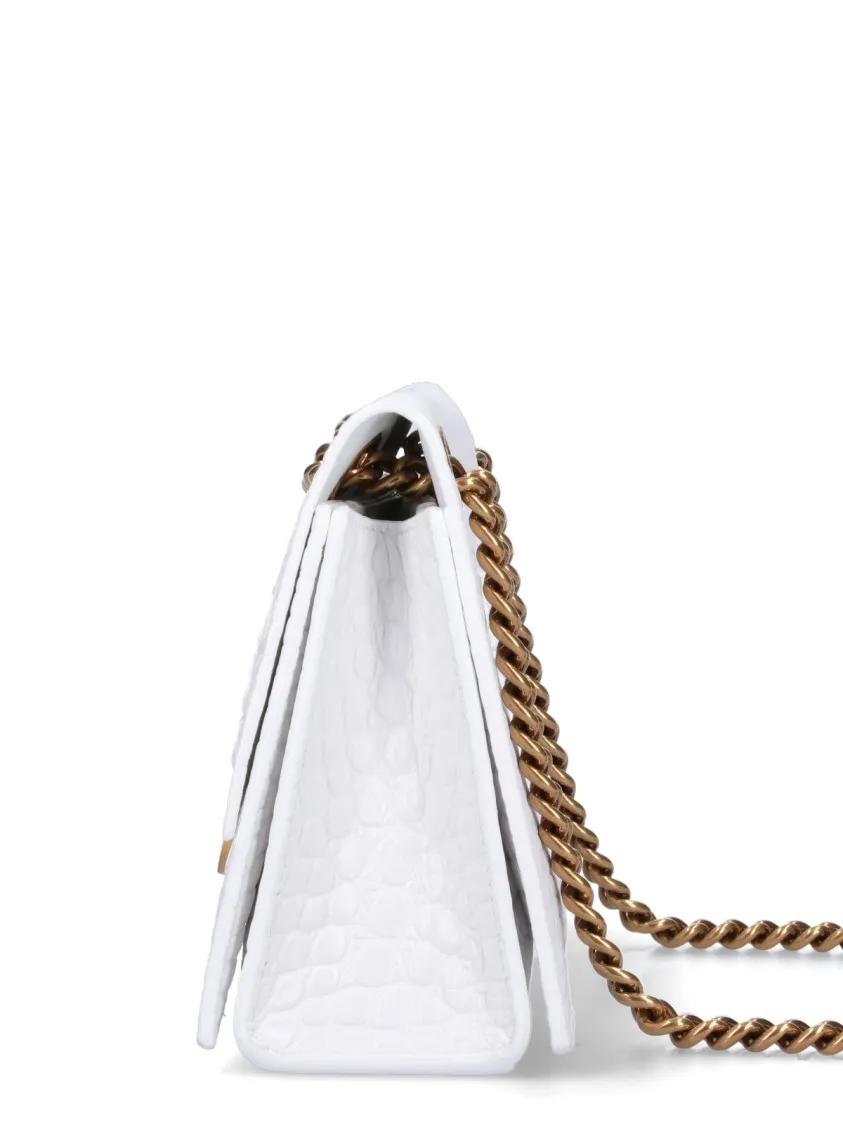 Balenciaga Hobo bags Small 'Crush' Shoulder Bag – White in wit