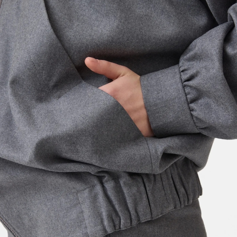 Helene Galwas Übergangsjacke Blouson Jacke mit Kapuze LUNA grau(Image 4)