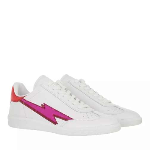 Isabel Marant Bryce Sneaker Leather White/Rose lage-top sneaker