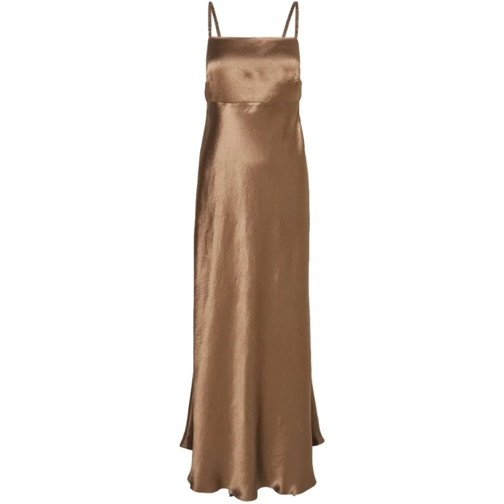 Max Mara Robes midi Dresses Brown schwarz