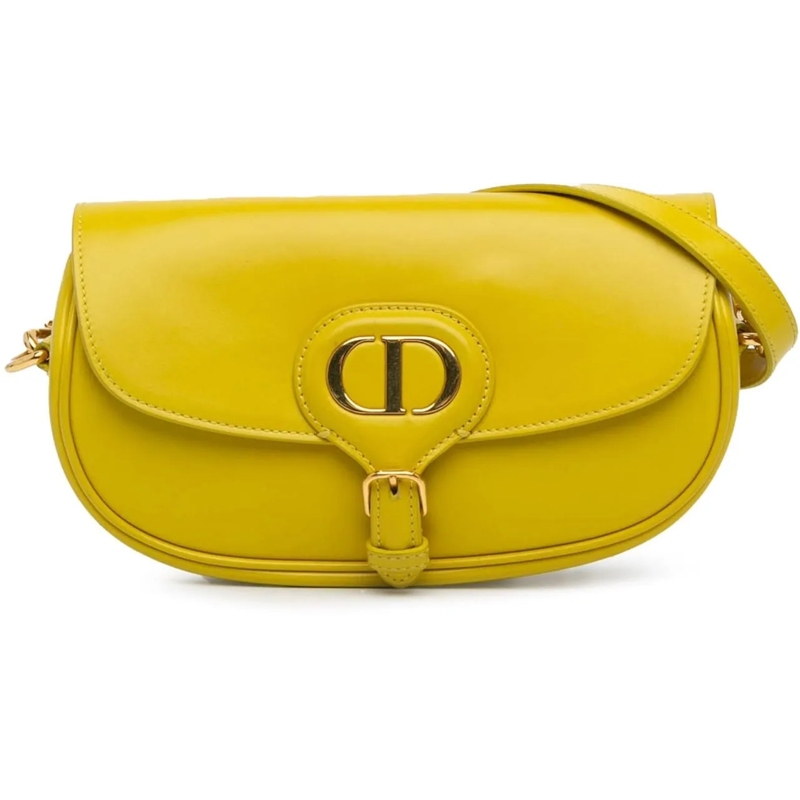 Christian Dior Schultertasche Calfskin Bobby East West Crossbody gelb