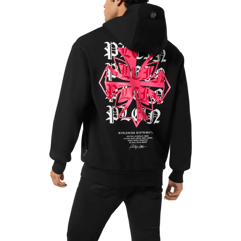Philipp Plein Top Hoodie Sweatshirt Crest schwarz(Image 2)