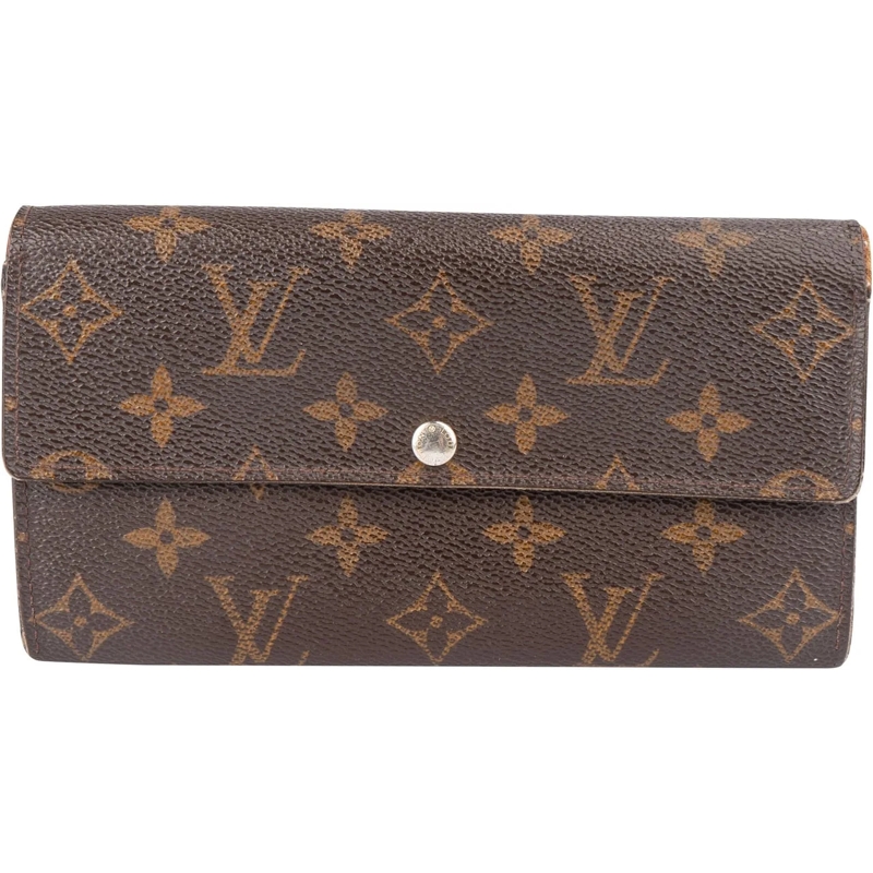 Louis Vuitton Geldbörse Louis Vuitton Canvas Monogram Sarah Wallet braun