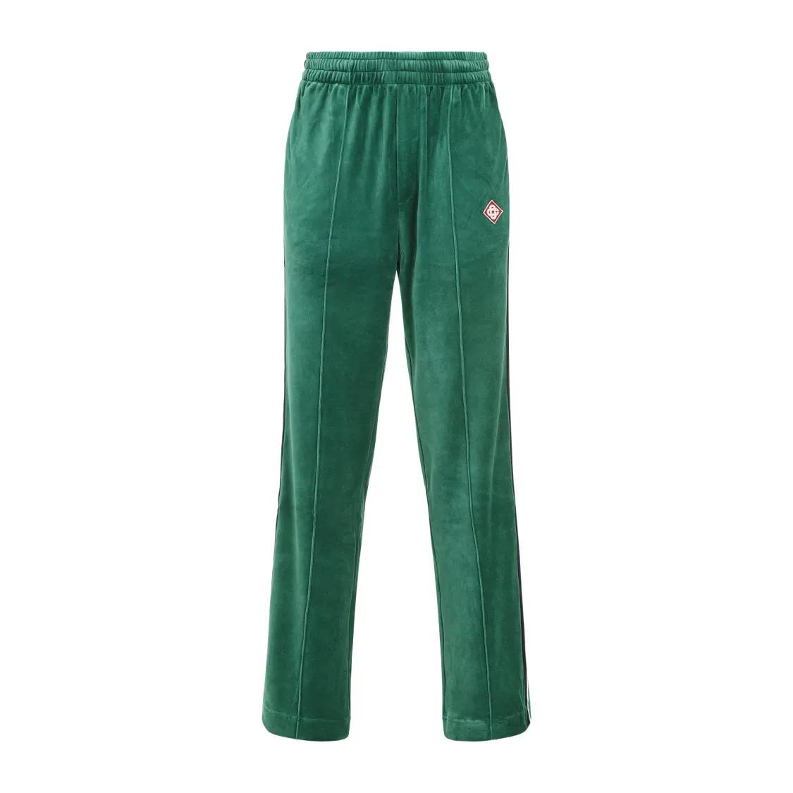 Casablanca - Green Velour Joggers - Größe XL - grün