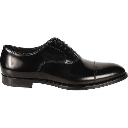 Doucal's Low-Top Sneaker Cap Toe Oxford Black schwarz