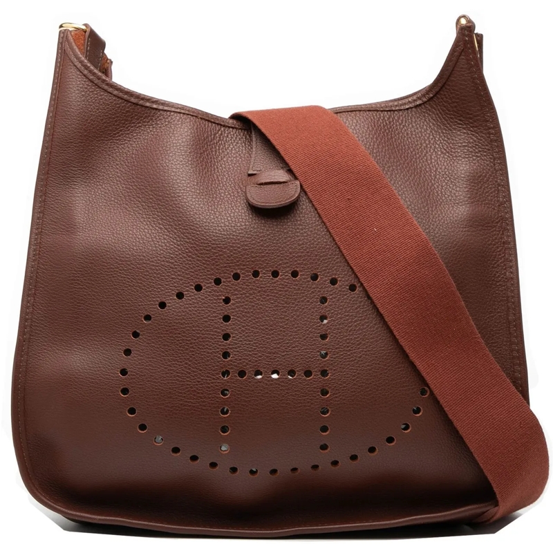 Hermès Schultertasche Clemence Evelyne I PM braun
