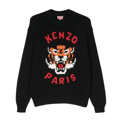 Kenzo Truien Black Cotton Sweatshirt Black