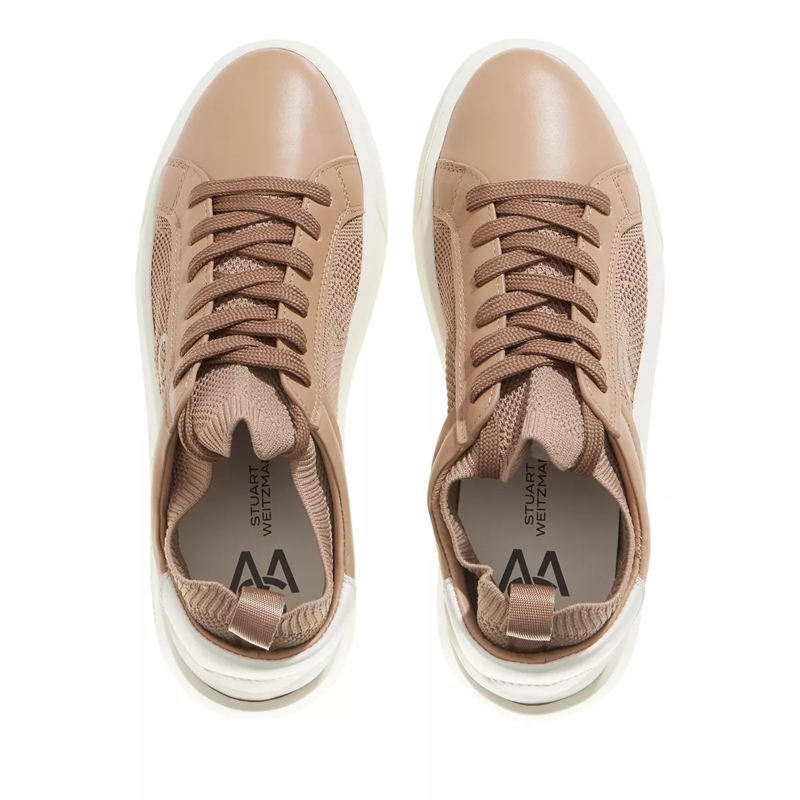 Stuart Weitzman Low-Top-Sneaker 5050 PRO Tobacco/Off White(Image 4)