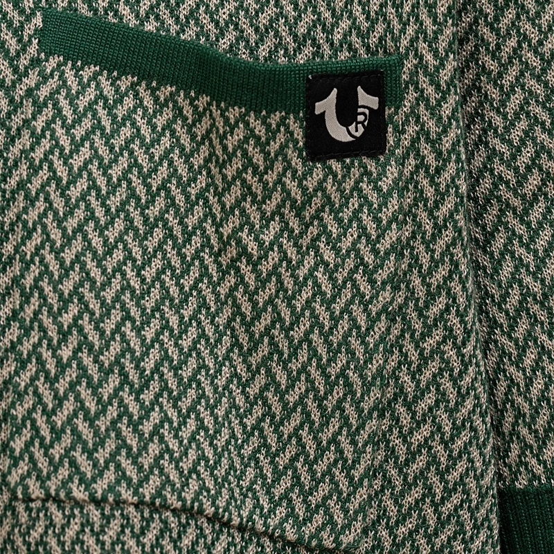 True Religion T-Shirt Poloshirt KNIT grün(Image 4)