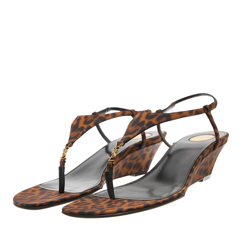 Saint Laurent Sandaletten mit Absatz Cassandra Sandals Naturale(Image 3)