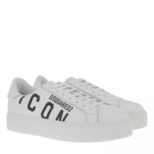 Dsquared2 Icon Sneaker Leather White/Black Low-Top Sneaker