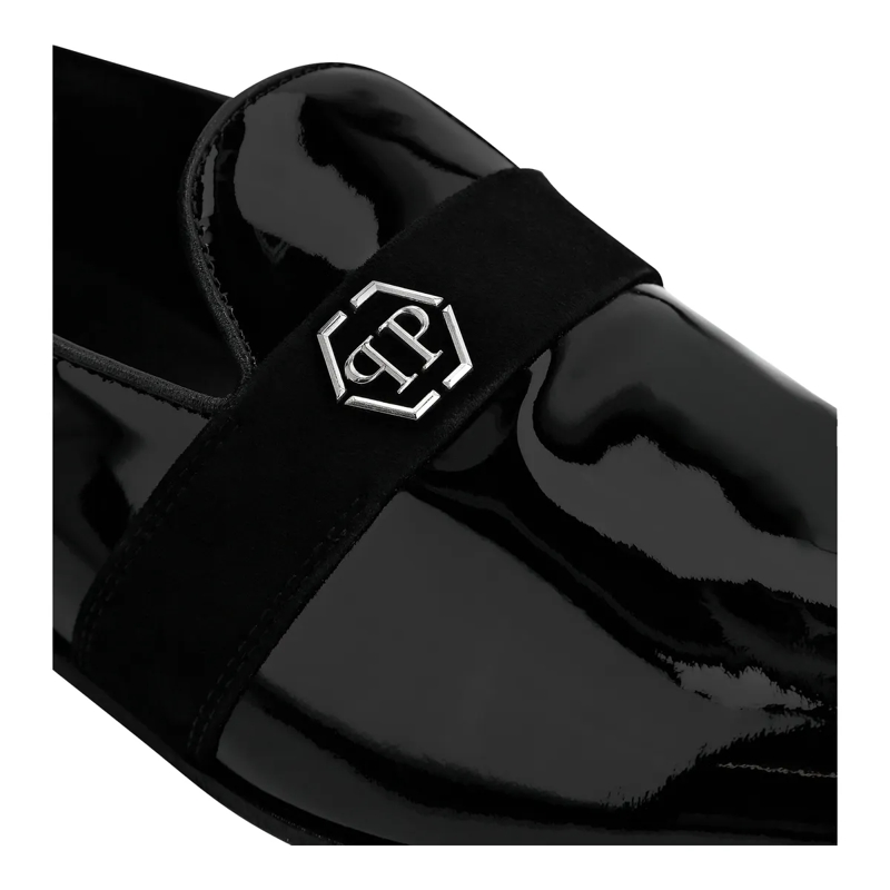 Philipp Plein Slip-On-Sneaker Patent Leather Loafers Hexagon schwarz(Image 5)