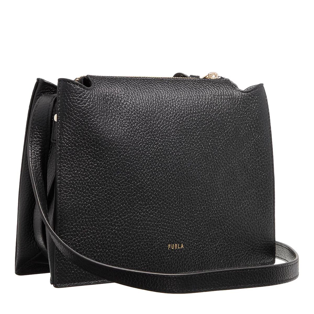 Furla Elegante Nuvola S Crossbody Schoudertas Black Dames