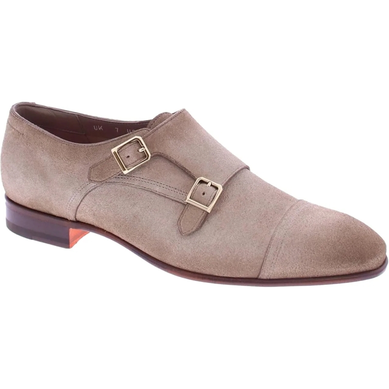 Santoni Claquettes Monk Taupe beige