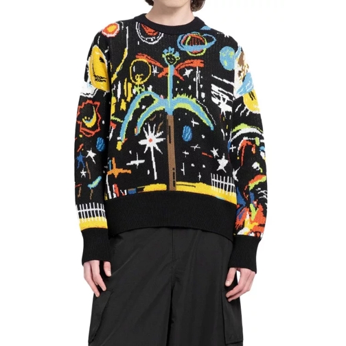 Palm Angels Starry Night Jacquard Sweater Multicolor 