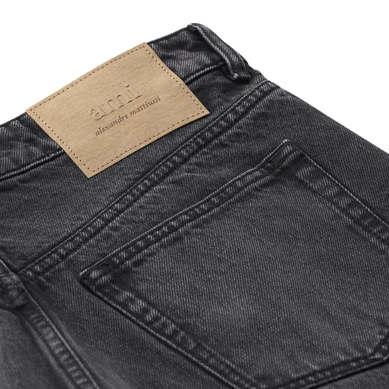 AMI Paris Jeans Wide-Fit Jeans schwarz(Image 5)