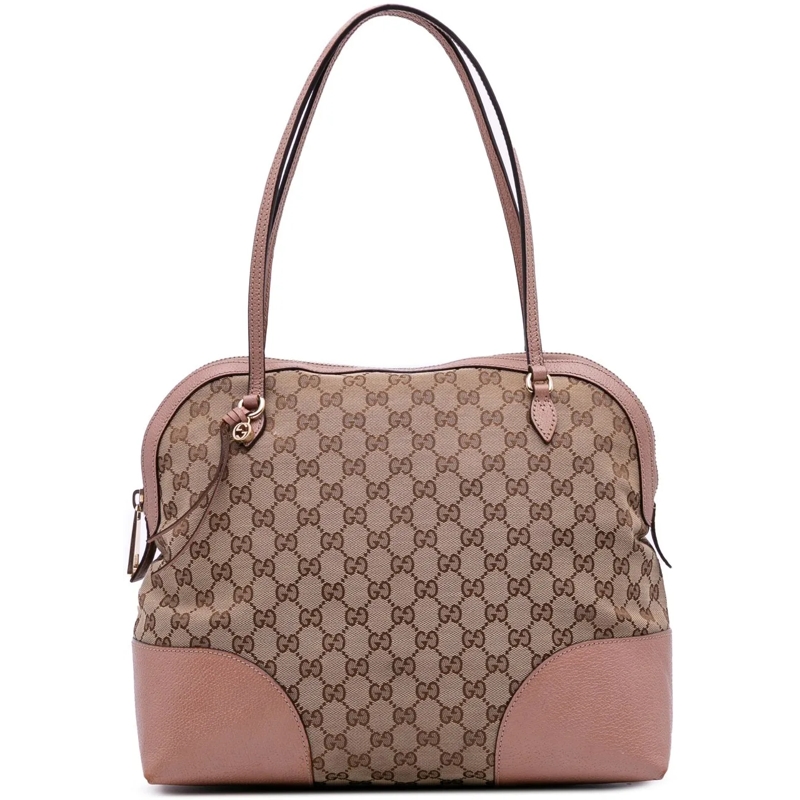 Gucci Shopper Medium GG Canvas Bree Dome Tote braun