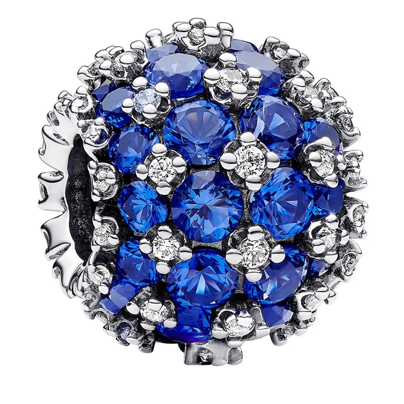 Pandora Anhänger Sterling silver charm withcrystal andcubic zirconi Blue