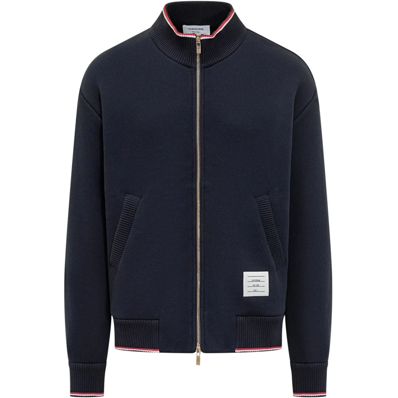 Thom Browne Blouson aviateur Thom Browne Bomber Blu con Zip dunkelblau