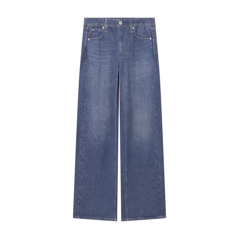Rag & Bone Casual broeken Wide Leg Hose Miramar Terry blau