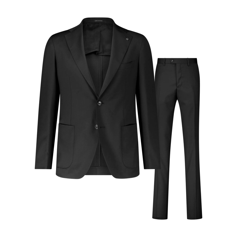 Tagliatore  Zweiteiliger Anzug aus Schurwolle Schwarz