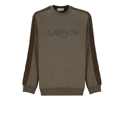 Lanvin Sweatshirts Sweatshirt With Logo Green