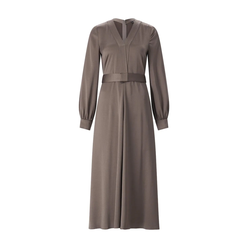 Riani  Tailliertes Maxikleid Braun