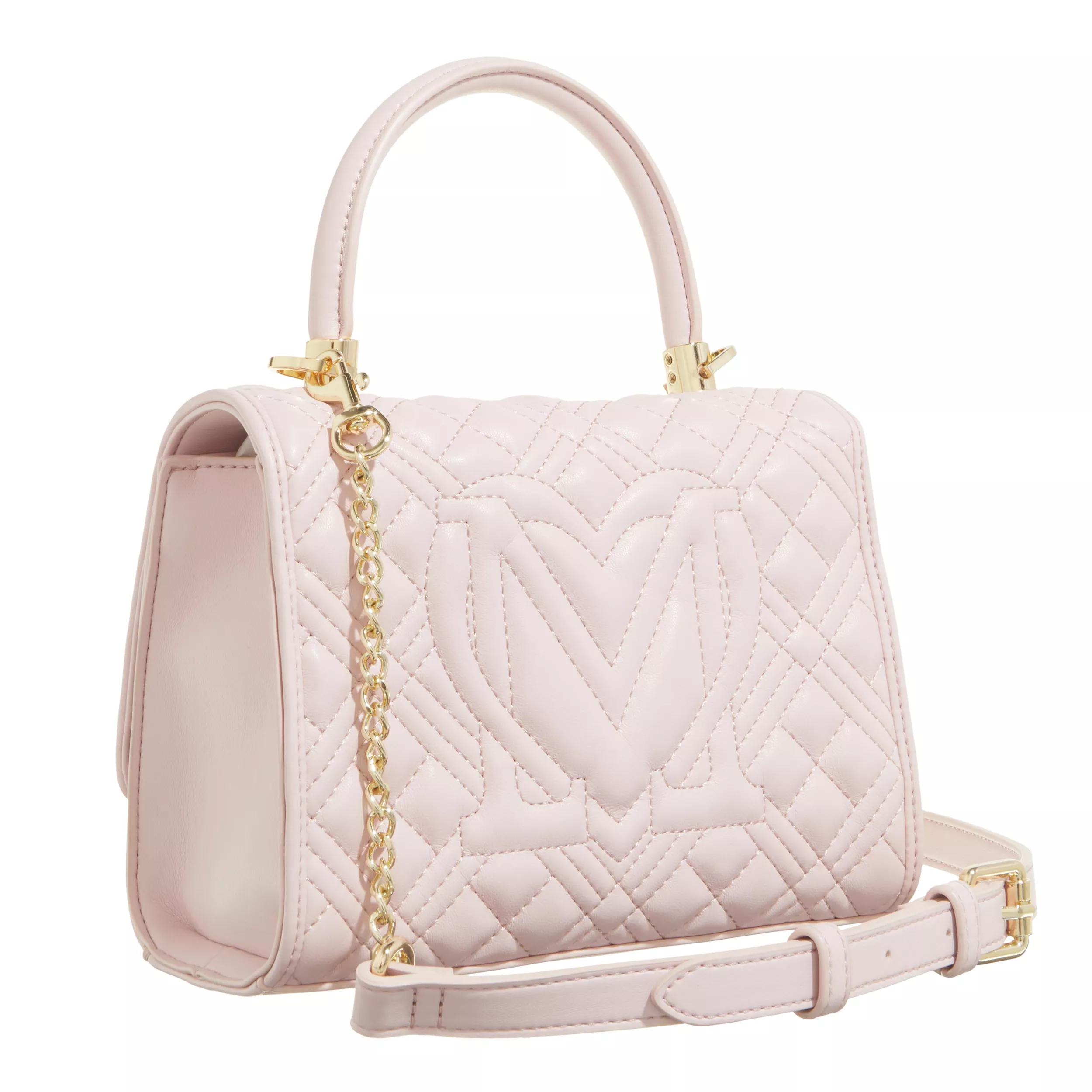 Love Moschino Crossbody bags Quilted Tab in poeder roze
