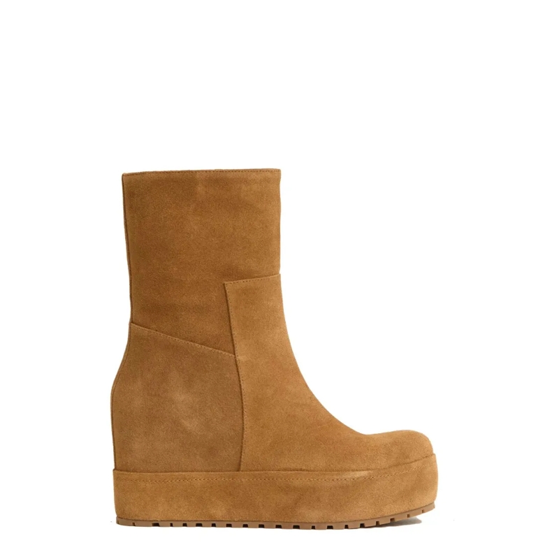Paloma Barceló Laarzen Soft Suede Ankle Boots Brown